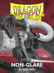 Dragon Shield - Blood Red - Non-Glare - Matte Sleeves - Standard Size